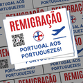 "REMIGRATION" stickers