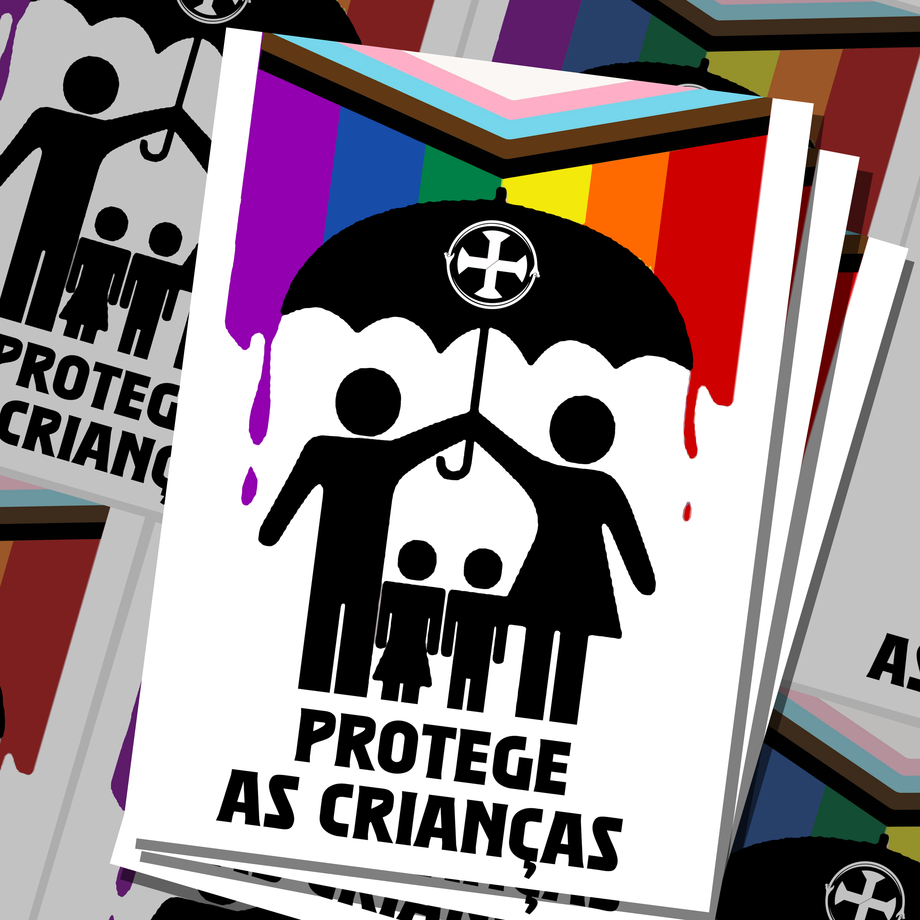 Aufkleber „Schützt Kinder“